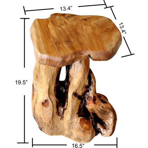 Cedar Roots Flower Stand Stool