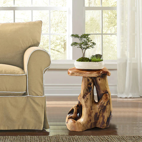 Cedar Roots Flower Stand Stool