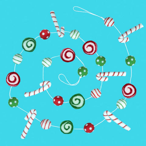 Peppermint Party Felt Garland