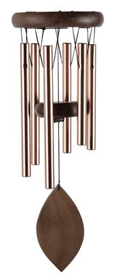 20" Wooden Top Copper Tube Wind Chime