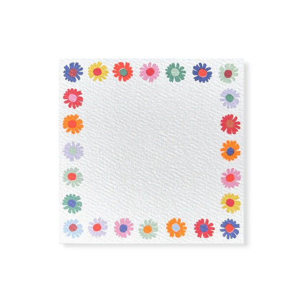 Rainbow Daises Square Floral/Gift Card