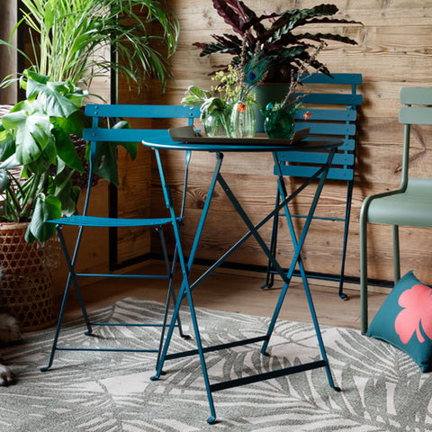 Fermob Bistro chairs and table in a home.