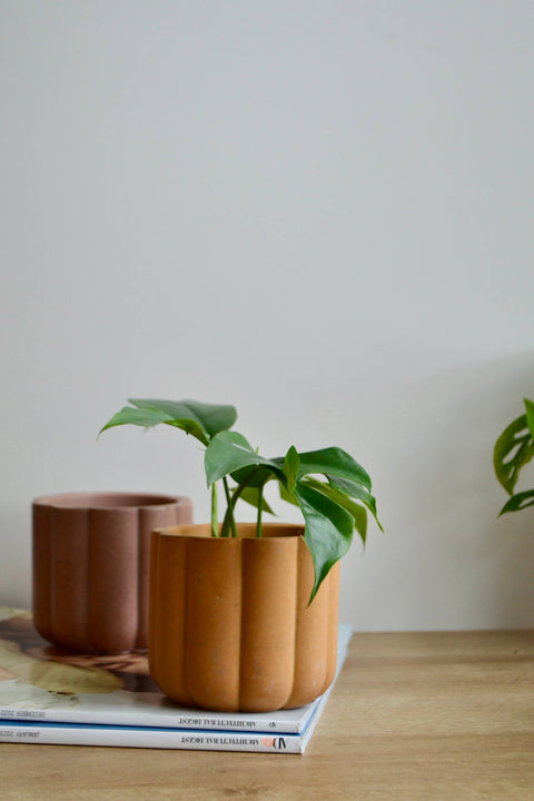 Fluted Cylinder Planter