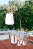 The full collection of Fermob Balad lighting in Red Ochre.