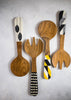 Decorative Teak Serving Set