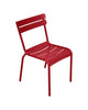 Fermob Luxembourg Side Chair in poppy red