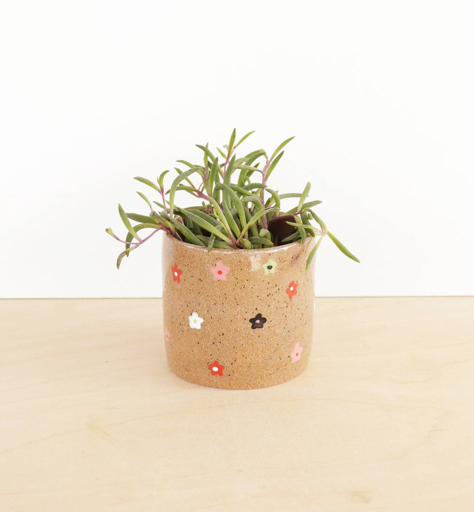 Small Ditsy Floral Planter