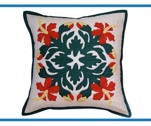 Red Hibiscus 18″ Pillow