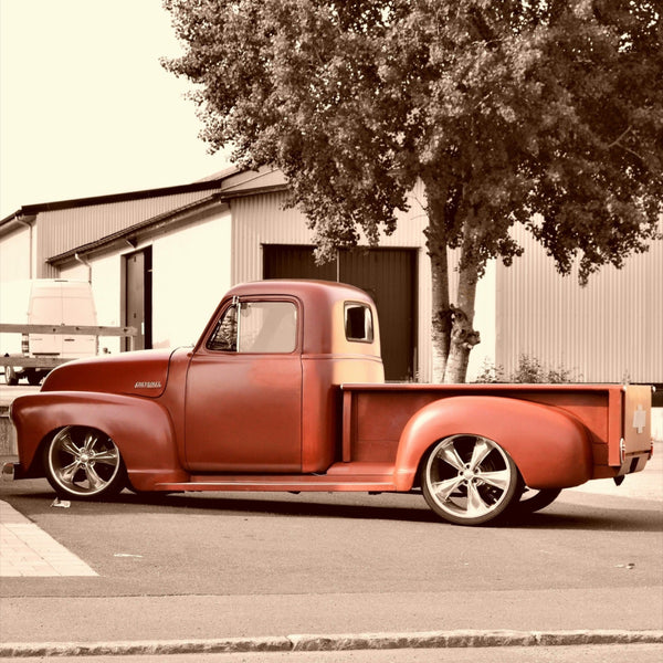 Old Red Pick up truck.