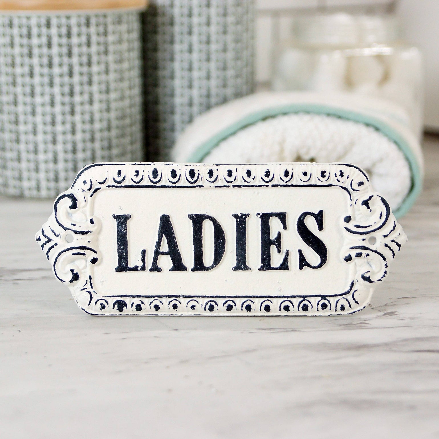 Cast Iron Ladies Wall Sign – Potted