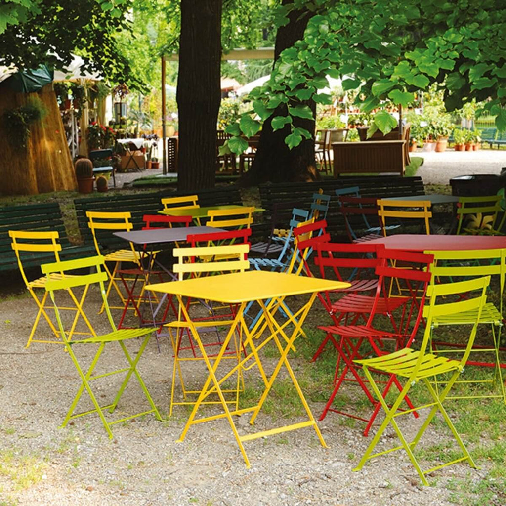 Fermob Bistro Rectangular Tables in the park