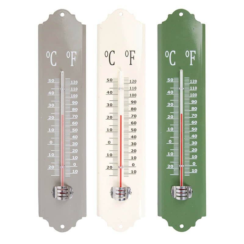 Metal indoor/Outdoor Thermometer
