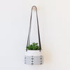 Good Co. Canvas Hanging Planter Medium in black and white